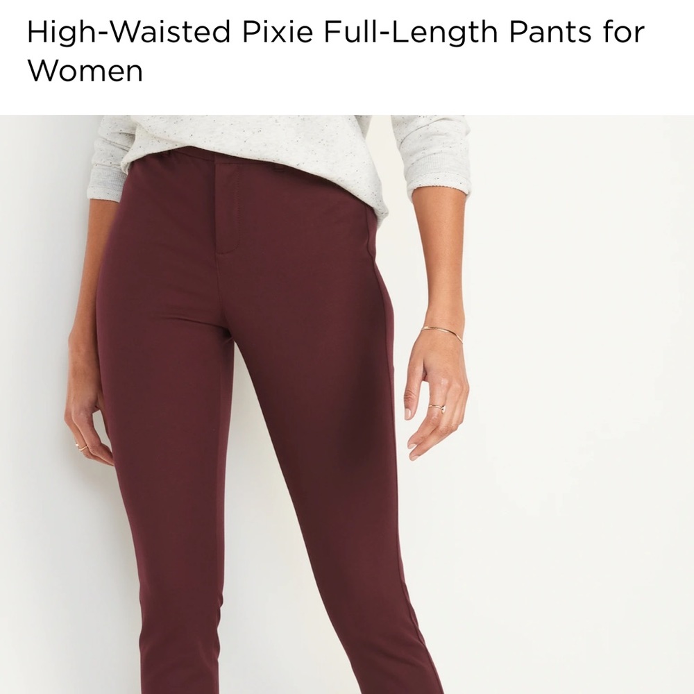 OLD NAVY High-Waisted Pixie Full-Length Pants for Women (brand new with tags)